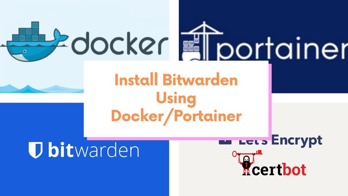 'Video thumbnail for Using Docker+Portainer to Install Open Source Password Manager Bitwarden'
